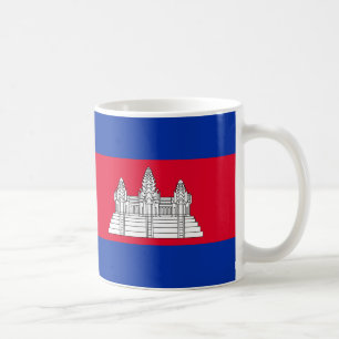 Kambodja Flagga Ceramic Mugg