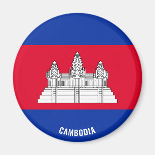 Kambodja Flagga Charming Patriotic Magnet