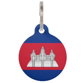 Kambodja flagga djurbricka