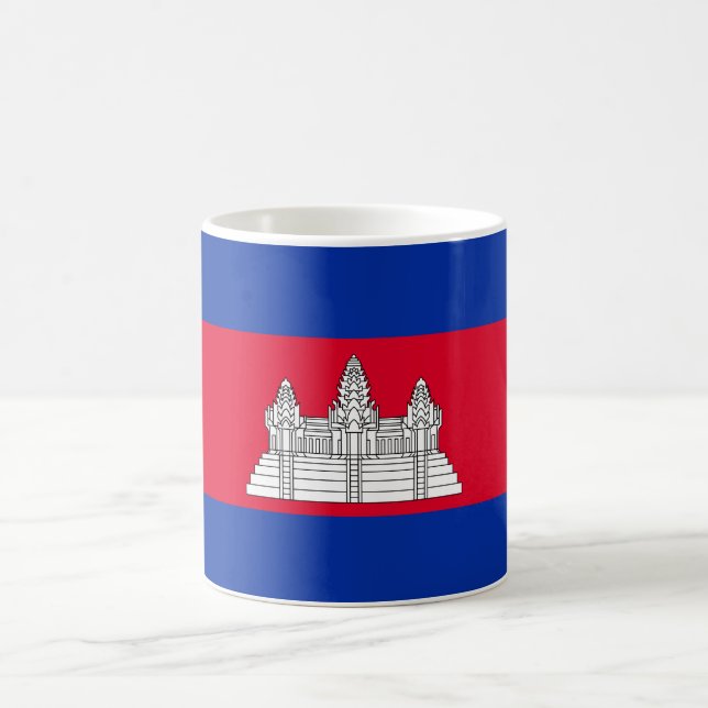Kambodja Flagga Kaffemugg (Center)