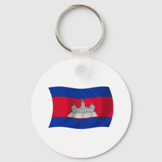 Kambodja Flagga Keychain Nyckelring