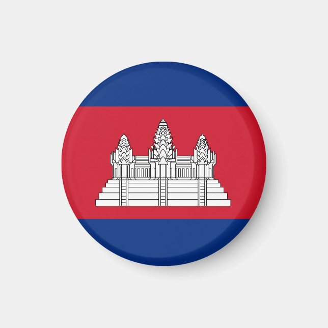 Kambodja flagga magnet (Framsidan)