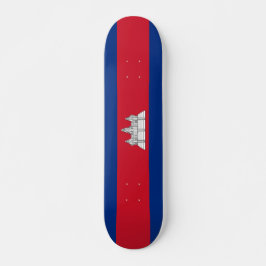 Kambodja flagga mini skateboard bräda 18,5 cm