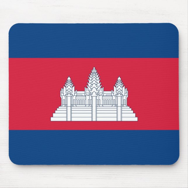 Kambodja Flagga Mouspad Musmatta (Framsidan)