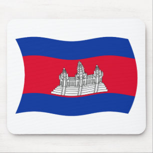 Kambodja Flagga Musmatta