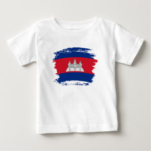 Kambodja flagga t shirt