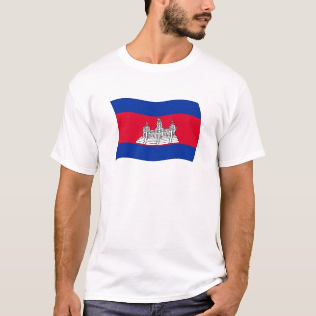 Kambodja Flagga Tröja (Framsida)