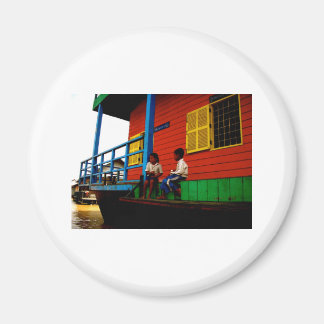 Kambodja flytande byn magnet
