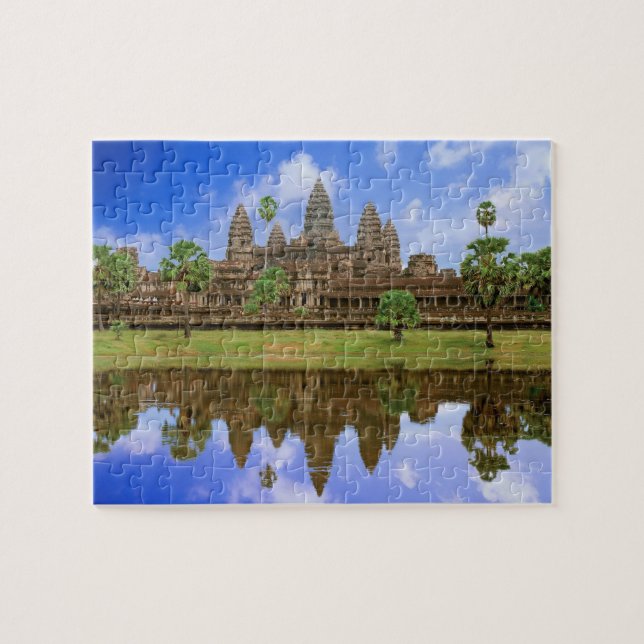 Kambodja, Kampuchea, Angkor Wat temple. Pussel (Horisontell)