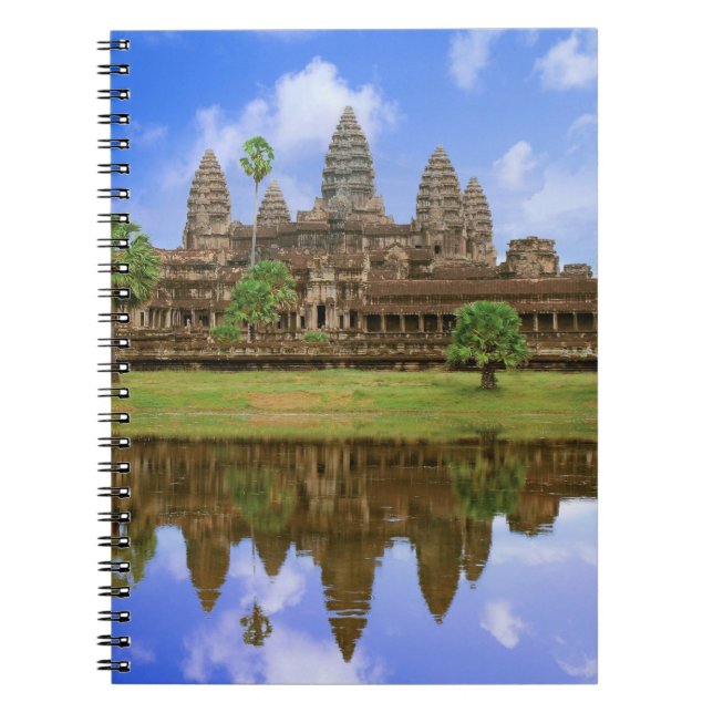 Kambodja, Kampuchea, Angkor Wat-templet. Anteckningsbok Med Spiral (Framsidan)