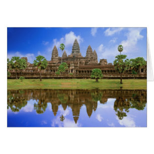 Kambodja, Kampuchea, Angkor Wat-templet. Hälsningskort