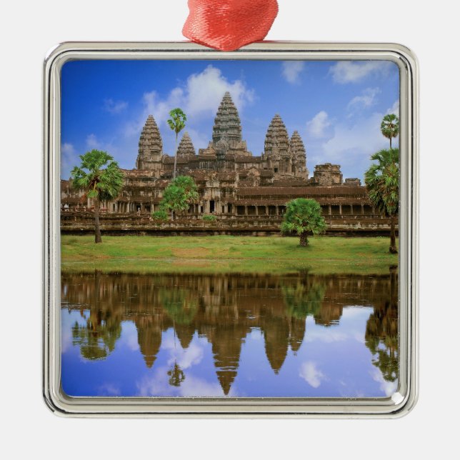 Kambodja, Kampuchea, Angkor Wat-templet. Julgransprydnad Metall (Framsidan)