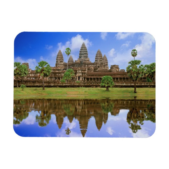 Kambodja, Kampuchea, Angkor Wat-templet. Magnet (Horisontell)