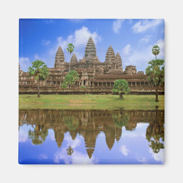 Kambodja, Kampuchea, Angkor Wat-templet. Magnet (Framsidan)