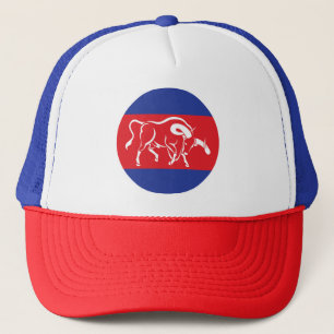 Kambodja Kouprey Kambodjas nationella Flagga Keps