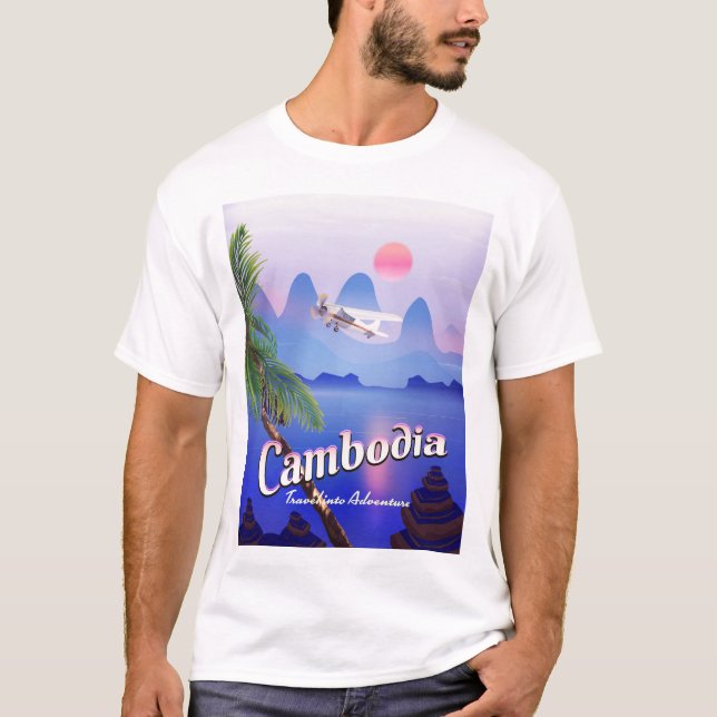 Kambodja 'Resa in i äventyr' T Shirt (Framsida)