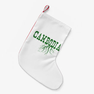Kambodja Roots Ord Art julklapp Liten Julstrumpa
