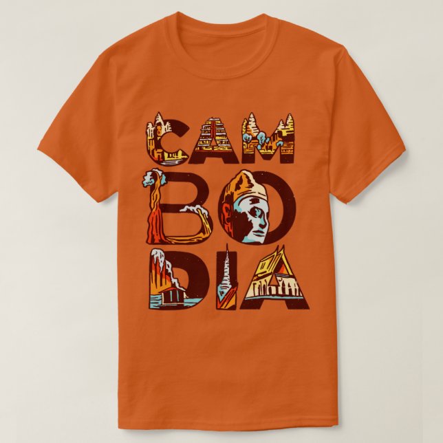 Kambodja T Shirt (Design framsida)