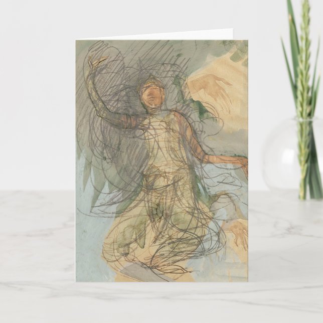 Kambodjansk dansare kort (Framsida)