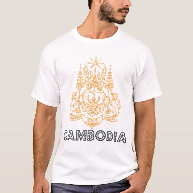 Kambodjansk Emblem Tee Shirt (Framsida)