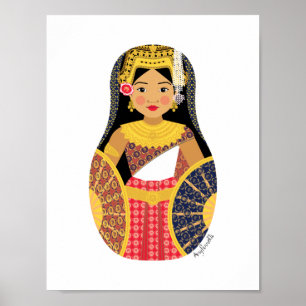 Kambodjansk Matryoshka-affisch Poster