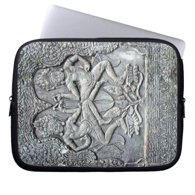 Kambodjanska dansare som snider elektronikfodral laptop sleeve (Framsidan)