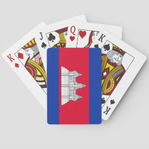 Kambodjanska Flagga Casinokort