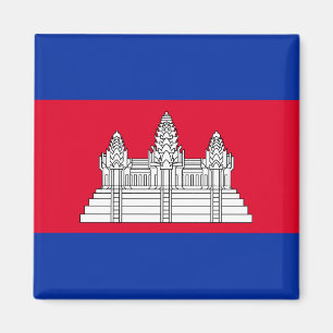 Kambodjanska Flagga Magnet