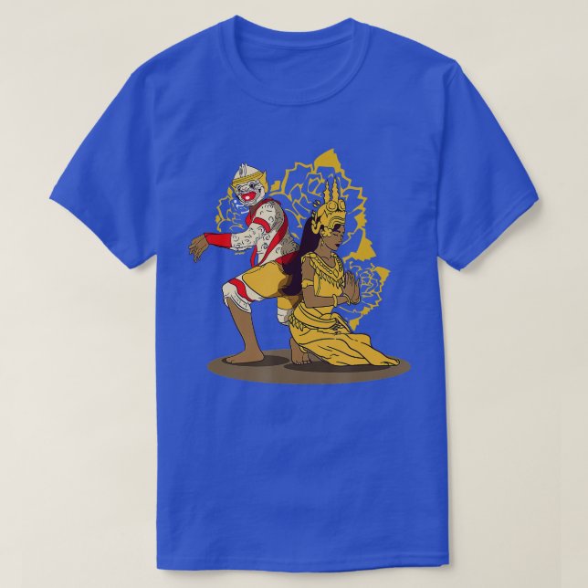 Kambodjanska Khmer raditional Dance Reamker T Shirt (Design framsida)