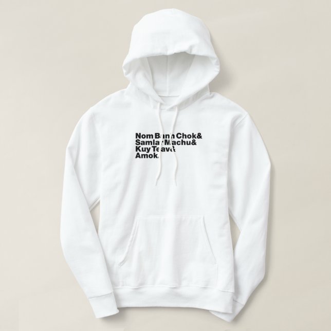 Kambodjanska / Khmer Street Food Hoodie (Design framsida)