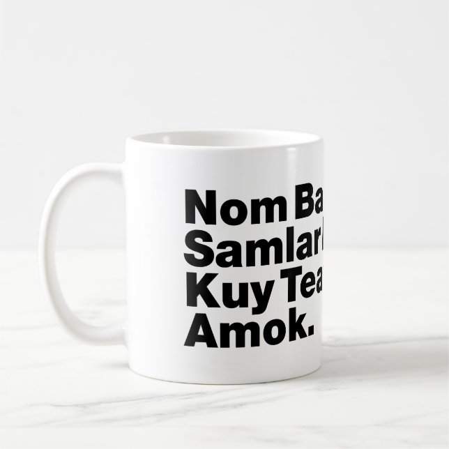 Kambodjanska / Khmer Street Food Kaffemugg (Vänster)