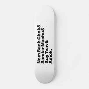 Kambodjanska / Khmer Street Food Mini Skateboard Bräda 18,5 Cm