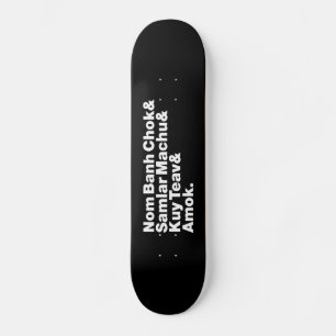 Kambodjanska / Khmer Street Food Mini Skateboard Bräda 18,5 Cm