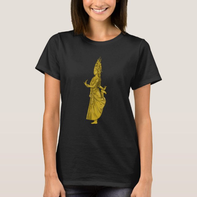 Kambodjanska Khmer Traditional Dance Apsara T Shirt (Framsida)