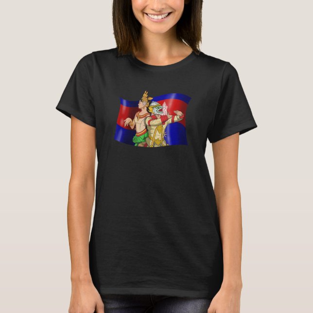 Kambodjanska Khmer Traditional Dance Reamker T Shirt (Framsida)