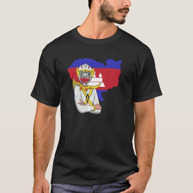 Kambodjanska Khmer Traditional Dance Reamker T Shirt (Framsida)