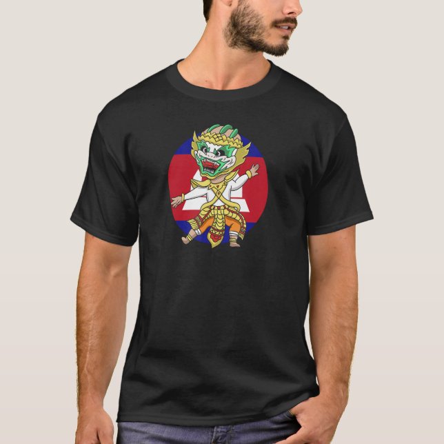 Kambodjanska Khmer Traditional Dance Reamker T Shirt (Framsida)