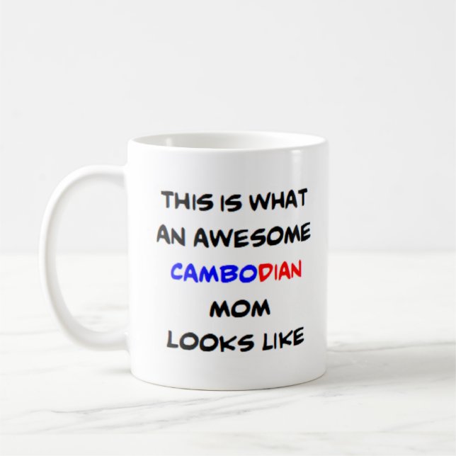 Kambodjanska mamma, fantastisk kaffemugg (Vänster)