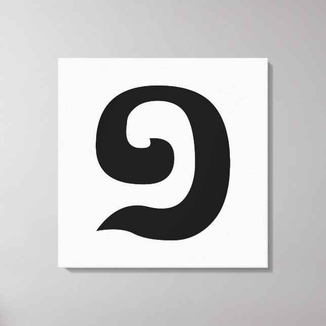 Kambodjanska nr 1 / 1 / ១ (Muakj) Khmer Canvastryck (Framsida)