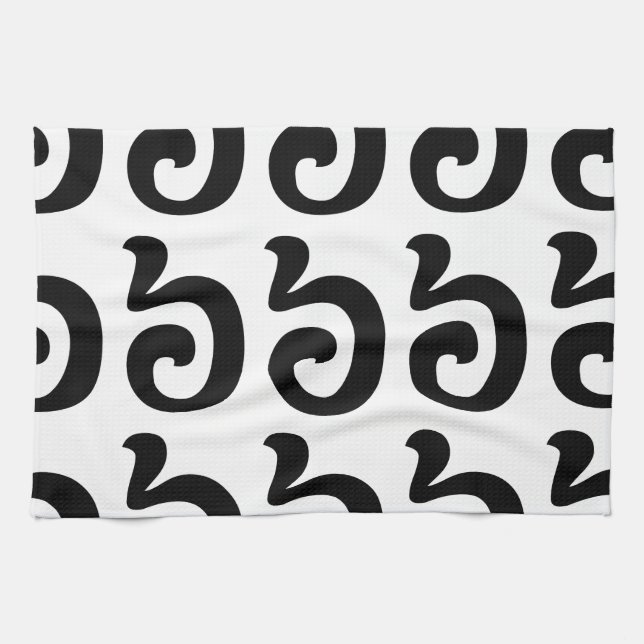 Kambodjanska nr 6/6/៦ (Pram Muaj) Khmer Kökshandduk (Horisontell)