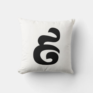 Kambodjanska nr 9 / nio / ៩ (Pram Buen) Khmer Kudde