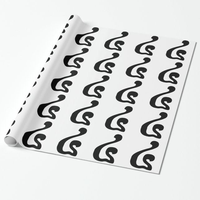 Kambodjanska Nummer 4 / Fyra / ៤ (Buen) Khmer-skri Presentpapper (Utrullad)
