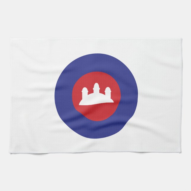 Kambodjanska Roundel Kökshandduk (Horisontell)