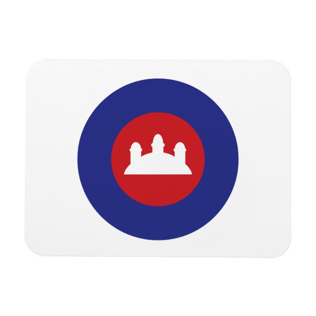 Kambodjanska Roundel Magnet (Horisontell)