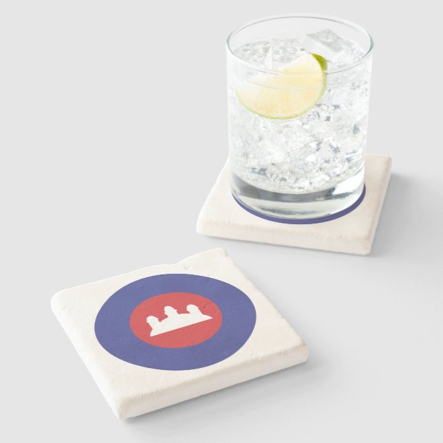 Kambodjanska Roundel Stenunderlägg (Sidan)