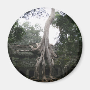 Kambodjanskt tempel i djungeln magnet