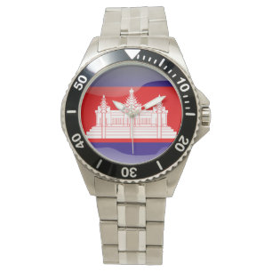Kambodjas flagga armbandsur