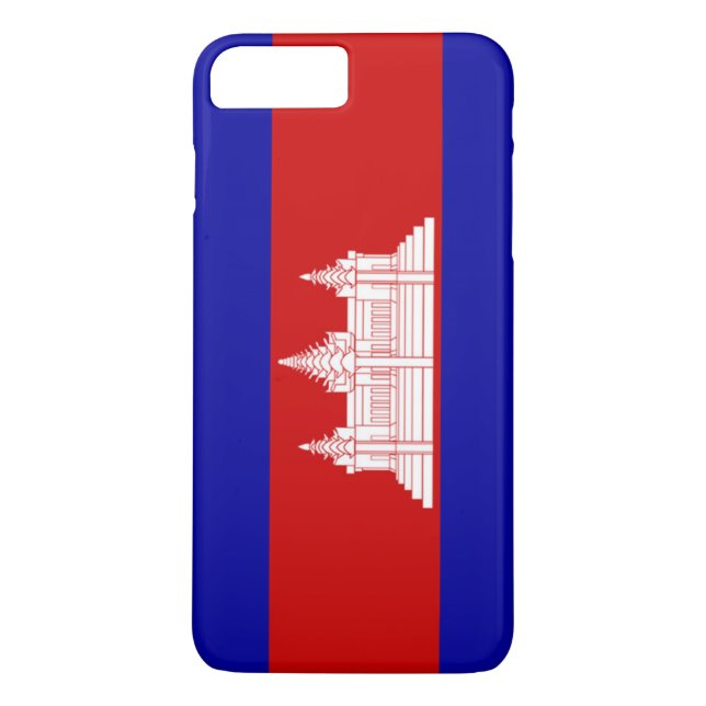 Kambodjas flagga Case-Mate iPhone skal (Baksida)