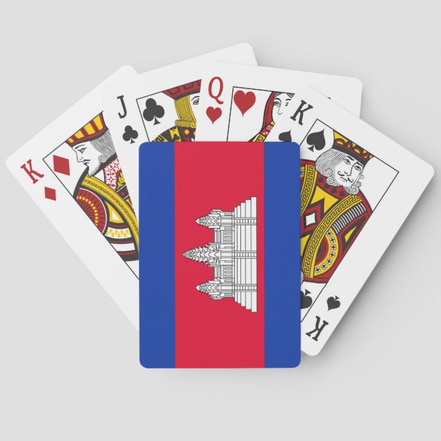 Kambodjas flagga casinokort (Baksidan)
