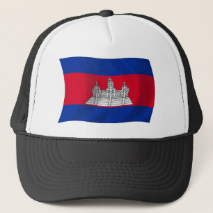 Kambodjas flagga hatt keps